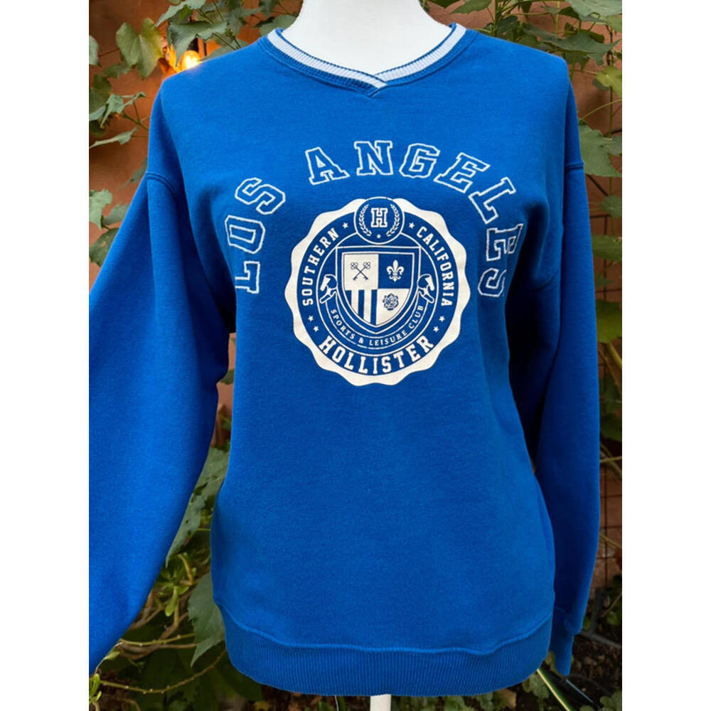 Hollister Los Angeles Royal Blue Sweatshirt Size XS Womens